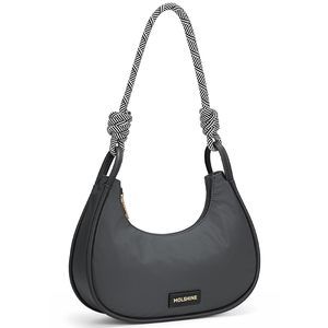 Crescent Handbag, Nylon Shoulder Bag, Armpit Bag, Fashion Clutch Purse :O